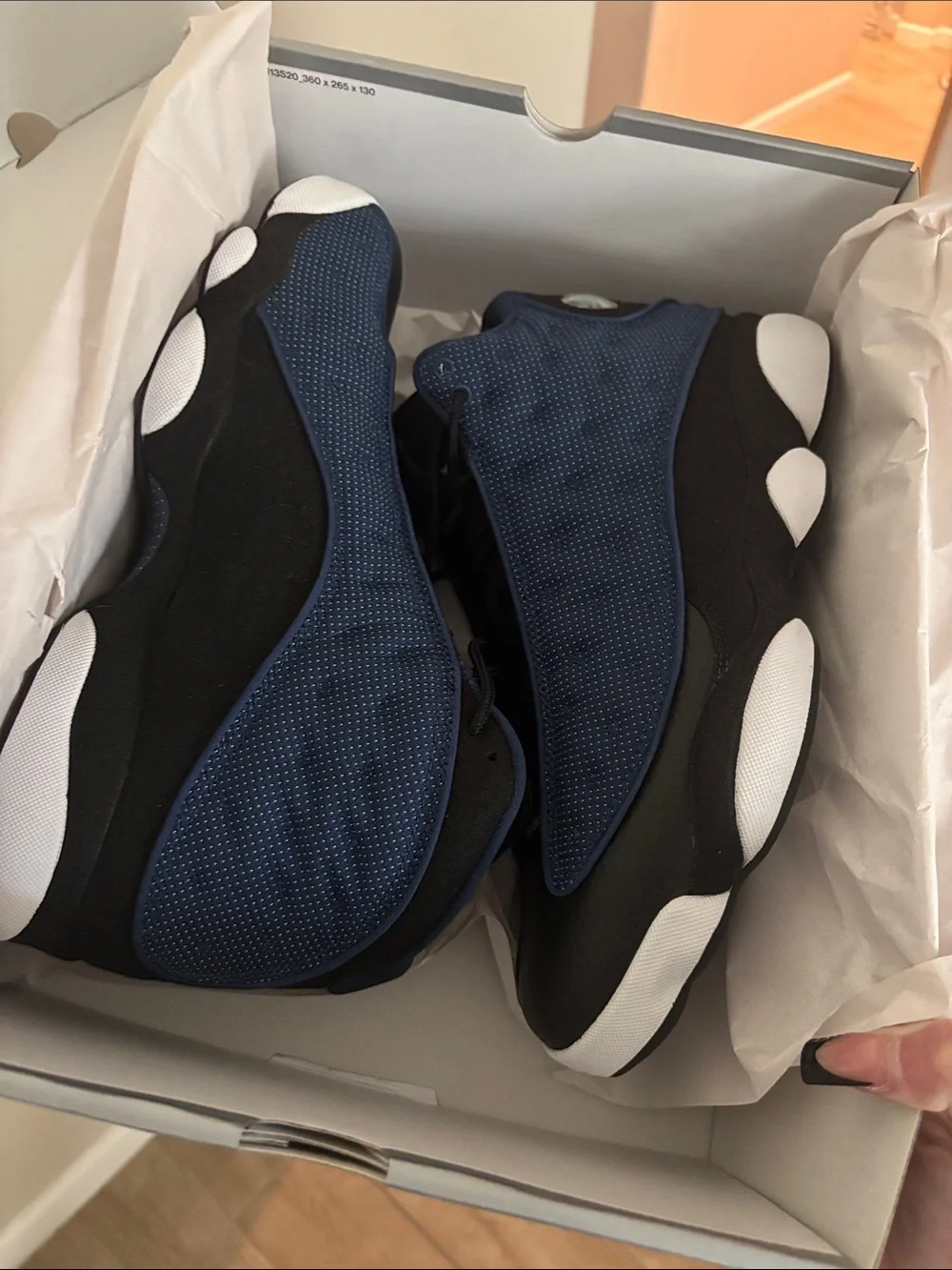 Men's Navy & Black Air Jordan 13 Retro